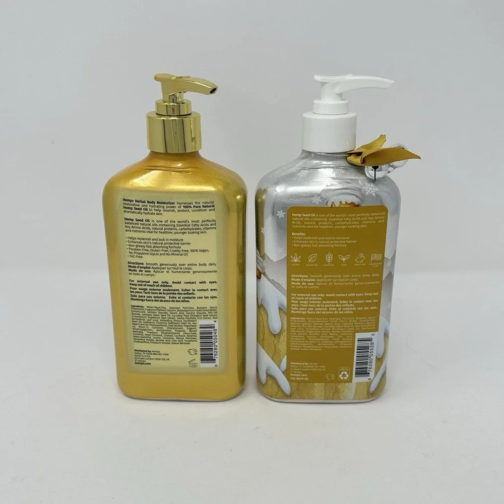 Hempz Vanilla Frost Mountain & Pumpkin Spice Vanilla Chai Body Lotion 17oz‎